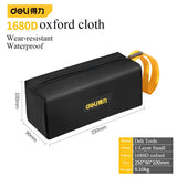 Deli 1680D Oxford Cloth Tool Bag Electrician Hardware Kit Portable Storage Bag Tools Pouch Small Toolbag Canvas Tool Organizer