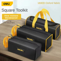 Deli 1680D Oxford Cloth Tool Bag Electrician Hardware Kit Portable Storage Bag Tools Pouch Small Toolbag Canvas Tool Organizer