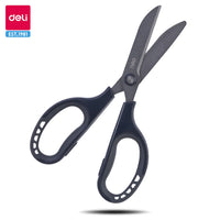 Deli 170mm Teflon Scissors Anti Stick Anti Rust Office Home Scissors Stainless Steel Tailoring Scissors For School Tool Supplies