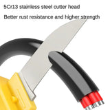 Deli 1Pcs Electrician Knife Cable Stripping Knife Wire Stripper Straight Curved Hook Fixed Blade Knives Cable Cutter Hand Tools