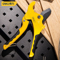 Deli 1Pcs Multifunctional PVC Pipe Cutter SK5 Material Sharp Blade Durable Hose Pipe Cutter Scissors Hand Tools Repair Tools