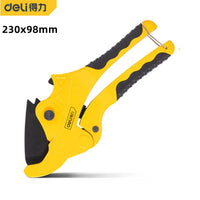 Deli 1Pcs Multifunctional PVC Pipe Cutter SK5 Material Sharp Blade Durable Hose Pipe Cutter Scissors Hand Tools Repair Tools