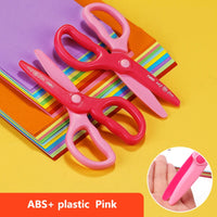 Deli 1pcs Scissors Kawaii Rabbit DIY HandCraft Scrapbook Scissors for kids safe Paper Cutting Utility Knife School Supplie