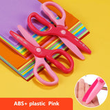 Deli 1pcs Scissors Kawaii Rabbit DIY HandCraft Scrapbook Scissors for kids safe Paper Cutting Utility Knife School Supplie