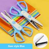 Deli 1pcs Scissors Kawaii Rabbit DIY HandCraft Scrapbook Scissors for kids safe Paper Cutting Utility Knife School Supplie