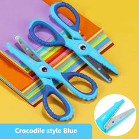 Deli 1pcs Scissors Kawaii Rabbit DIY HandCraft Scrapbook Scissors for kids safe Paper Cutting Utility Knife School Supplie