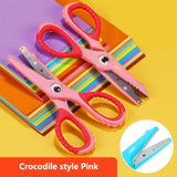 Deli 1pcs Scissors Kawaii Rabbit DIY HandCraft Scrapbook Scissors for kids safe Paper Cutting Utility Knife School Supplie