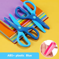 Deli 1pcs Scissors Kawaii Rabbit DIY HandCraft Scrapbook Scissors for kids safe Paper Cutting Utility Knife School Supplie