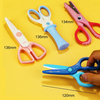 Deli 1pcs Scissors Kawaii Rabbit DIY HandCraft Scrapbook Scissors for kids safe Paper Cutting Utility Knife School Supplie