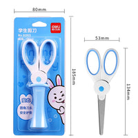 Deli 1pcs Scissors Kawaii Rabbit DIY HandCraft Scrapbook Scissors for kids safe Paper Cutting Utility Knife School Supplie