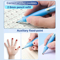 Deli 2.0mm Mechanical Pencil Set HB 2B Pencils Lead Refills for Kids Drawing Handwriting Posture Correction Automatic Pencil