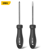 Deli 2 PCS SLOTTED/Phillips Screwdriver Set Electrician's Repair Hand Tools Multifunction Household Magnetic ScrewDriver