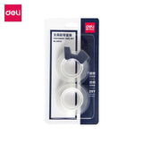 Deli  2 Rolls Tape with Dispenser Transparent Easy Cutting Non Toxic School Stationery 30122