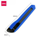 Deli 2003 Large General Plastic Retractable Paper Cutter Wallpaper Knife for Cartons Cardboard & Box Office Home