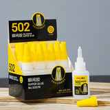 Deli 20g Super 502 Glue Sticks Fast Dry Strong Bond Liquid Adhesive Repair Leather Rubber Metal Wood Ceramics Home Nail Gel Tool