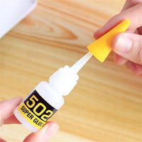 Deli 20g Super 502 Glue Sticks Fast Dry Strong Bond Liquid Adhesive Repair Leather Rubber Metal Wood Ceramics Home Nail Gel Tool