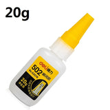 Deli 20g Super 502 Glue Sticks Fast Dry Strong Bond Liquid Adhesive Repair Leather Rubber Metal Wood Ceramics Home Nail Gel Tool