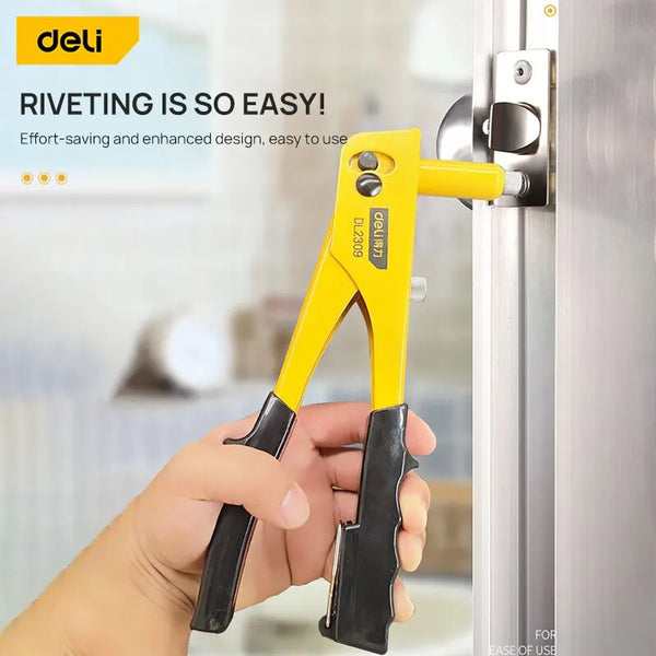 Deli 240MM Single Hand Blind Rivet Guns Nose Piece Manual Riveting Riveter Tool Hand Tool