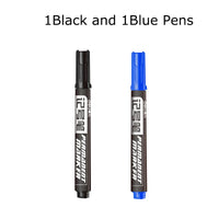 Deli 2pc/Lot Permenent Markers Pen Set Waterproof маркеры Quick Dry 1.5MM Fine Point Marking for Paper Glass Fabric CD Tire DIY