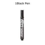 Deli 2pc/Lot Permenent Markers Pen Set Waterproof маркеры Quick Dry 1.5MM Fine Point Marking for Paper Glass Fabric CD Tire DIY