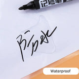 Deli 2pc/Lot Permenent Markers Pen Set Waterproof маркеры Quick Dry 1.5MM Fine Point Marking for Paper Glass Fabric CD Tire DIY