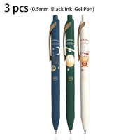 6 Pcs Gel Pen Signature 0.5mm Pen Black Ink High-Quality Pen Stationery  Supplies