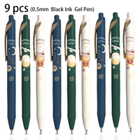 Deli 3/6/9pcs Harry Potter Gel Pen 0.5mm Quick-Drying Black Ink High Quality Writing Signature Stationery Study Office Supplies