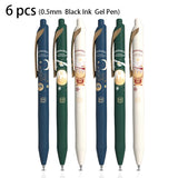 Deli 3/6/9pcs Harry Potter Gel Pen 0.5mm Quick-Drying Black Ink High Quality Writing Signature Stationery Study Office Supplies