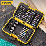 Deli 39 PCS Screwdriver Set Magnetic Bits with Storage Case for Home, Garage, Office, Apartment, Bike, Electronics Projects