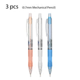 Deli 3pcs 0.5mm/0.7mm Propelling Pencil Office Pencil Mechanical Pencil School Supplies Stationery Drawing Sketch Tools