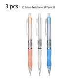 Deli 3pcs 0.5mm/0.7mm Propelling Pencil Office Pencil Mechanical Pencil School Supplies Stationery Drawing Sketch Tools