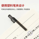 Deli 4 Pcs Gel Pen 0.5mm Black Ink Quick-Drying Bolígrafos Papelería Kawaii Learning Office Signature Pen Stationery Store