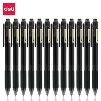 Deli 4 Pcs Gel Pen 0.5mm Black Ink Quick-Drying Bolígrafos Papelería Kawaii Learning Office Signature Pen Stationery Store