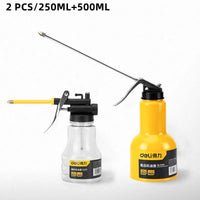 Deli 4 Size High Pressure Pump Grease Guns Manual Pot Oiler Long Nozzle Gear Oil Filler Watering Can Oil Pot Car Repair Tools