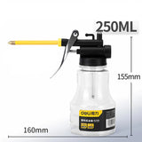 Deli 4 Size High Pressure Pump Grease Guns Manual Pot Oiler Long Nozzle Gear Oil Filler Watering Can Oil Pot Car Repair Tools