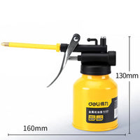 Deli 4 Size High Pressure Pump Grease Guns Manual Pot Oiler Long Nozzle Gear Oil Filler Watering Can Oil Pot Car Repair Tools
