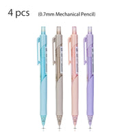 Deli 4pcs 0.5mm/0.7mm Propelling Pencil Mechanical Pencil Office Pencil School Supplies Stationery Drawing Sketch Tools