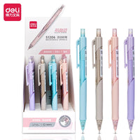 Deli 4pcs 0.5mm/0.7mm Propelling Pencil Mechanical Pencil Office Pencil School Supplies Stationery Drawing Sketch Tools