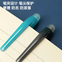 Deli 4pcs 0.5mm Black Crystal Blue Ink Erasable Gel Pen Student School Supplies Office Supplies School Supplies Stationery