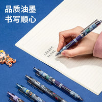 Deli 4pcs 0.5mm Black Ink Gel Pen Anime Pen Signing Pen Office Supplies School Suppies Stationery For Writing