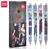 Deli 4pcs 0.5mm Black Ink Gel Pen Anime Pen Signing Pen Office Supplies School Suppies Stationery For Writing