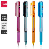 Deli 4pcs 0.5mm Black Ink Gel Pen Signature Pen Stationery High-quality Pen School Student Supplies Office Supplies