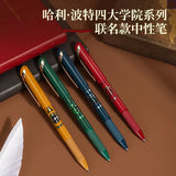 Deli 4pcs 0.5mm Black Ink Harry Potter Gel Pen Stationery High-quality Pen School Supplies Office Pen Signature Pen Kawaii Pen