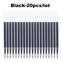 Deli 5/20pcs Retractable Gel Pen 0.5mm Ink Refill Black Blue Red Stationary for Kids School Office Supplies Writing Pens Set