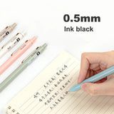 Deli 5/20pcs Retractable Gel Pen 0.5mm Ink Refill Black Blue Red Stationary for Kids School Office Supplies Writing Pens Set