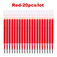 Deli 5/20pcs Retractable Gel Pen 0.5mm Ink Refill Black Blue Red Stationary for Kids School Office Supplies Writing Pens Set