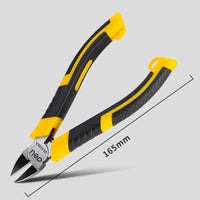 Deli  5/6 Inch Cr-V Plastic Pliers Nippers Jewelry Electrical Wire Cable Cutters Cutting Side Snips Electrictrician Tool