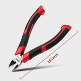 Deli  5/6 Inch Cr-V Plastic Pliers Nippers Jewelry Electrical Wire Cable Cutters Cutting Side Snips Electrictrician Tool