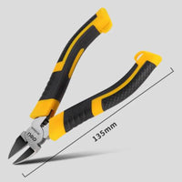 Deli  5/6 Inch Cr-V Plastic Pliers Nippers Jewelry Electrical Wire Cable Cutters Cutting Side Snips Electrictrician Tool