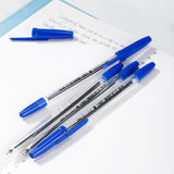 Deli 50pcs/Box Ball Point Pen Plugged 0.7mm Blue Ink Smooth Writing Office School Stationery EQ6-BL